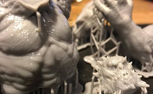 Suportes para impressão - Criação de suportes para que todos os detalhes e formas sejam capturados na impressão 3D.