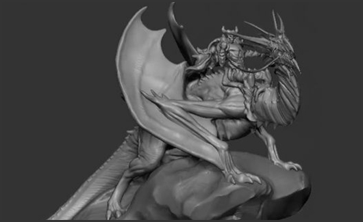 Modelagem de Dragão - Vamos fazer a modelagem de um dragão de corpo inteiro, partindo da concepção.